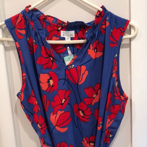 Market & spruce jeanie ruffle detail dress Clearance